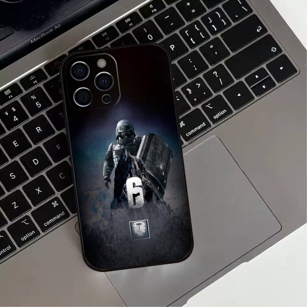 Shooting R-Rainbow S-Six S-Siege-s Phone Case For iPhone 17, 16,15,14,13,12,11 Plus,Pro Max, Others Soft Black Cover