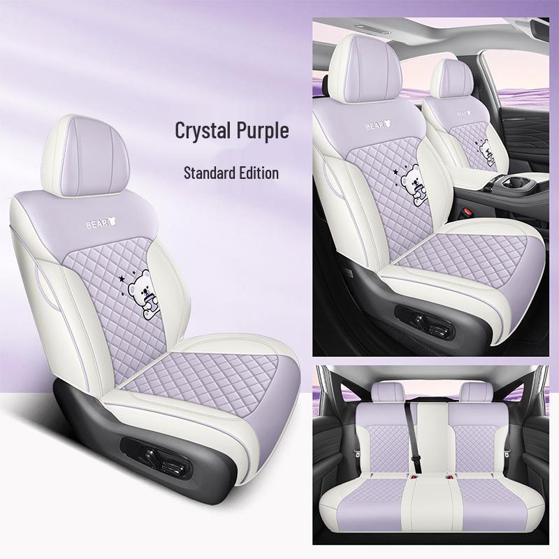 25 AION RT Car Seat Covers: Four Seasons Full Coverage Cartoon Leather Cushions Dedicated to AION RT