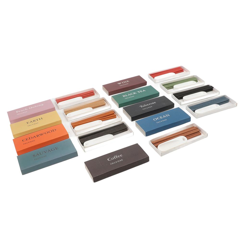 9 Boxes 90Pcs Incense Sticks Scented Stick Set with Holder for Meditation Yoga Relaxation