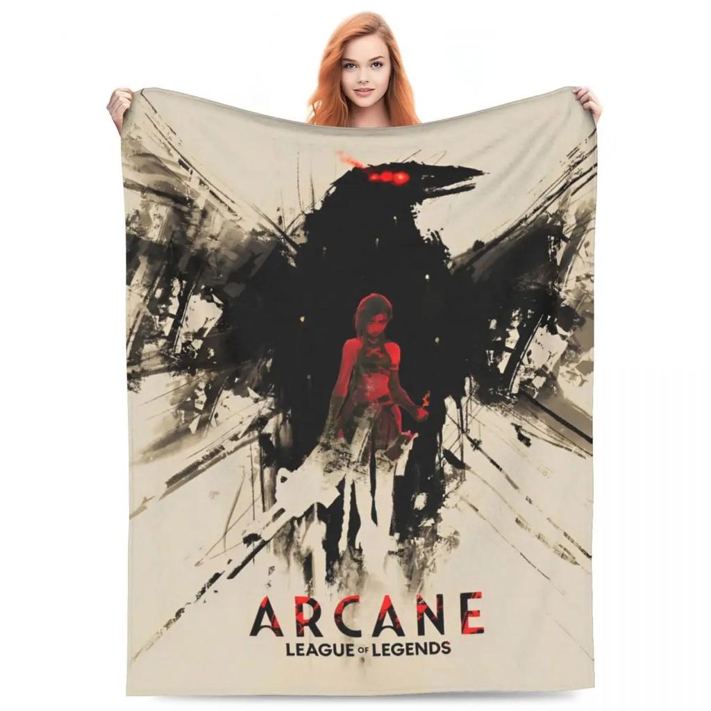 Caitvi Arcane Blankets Action Adventure Wool Awesome Warm Throw Blankets for Chair Covering Sofa Decoration