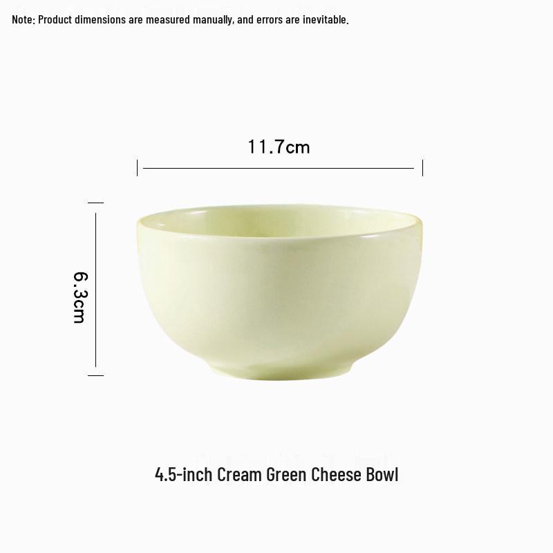 Set of 10 Creamy Ceramic Rice Bowls - Creative, Versatile, and Stylish for 2024