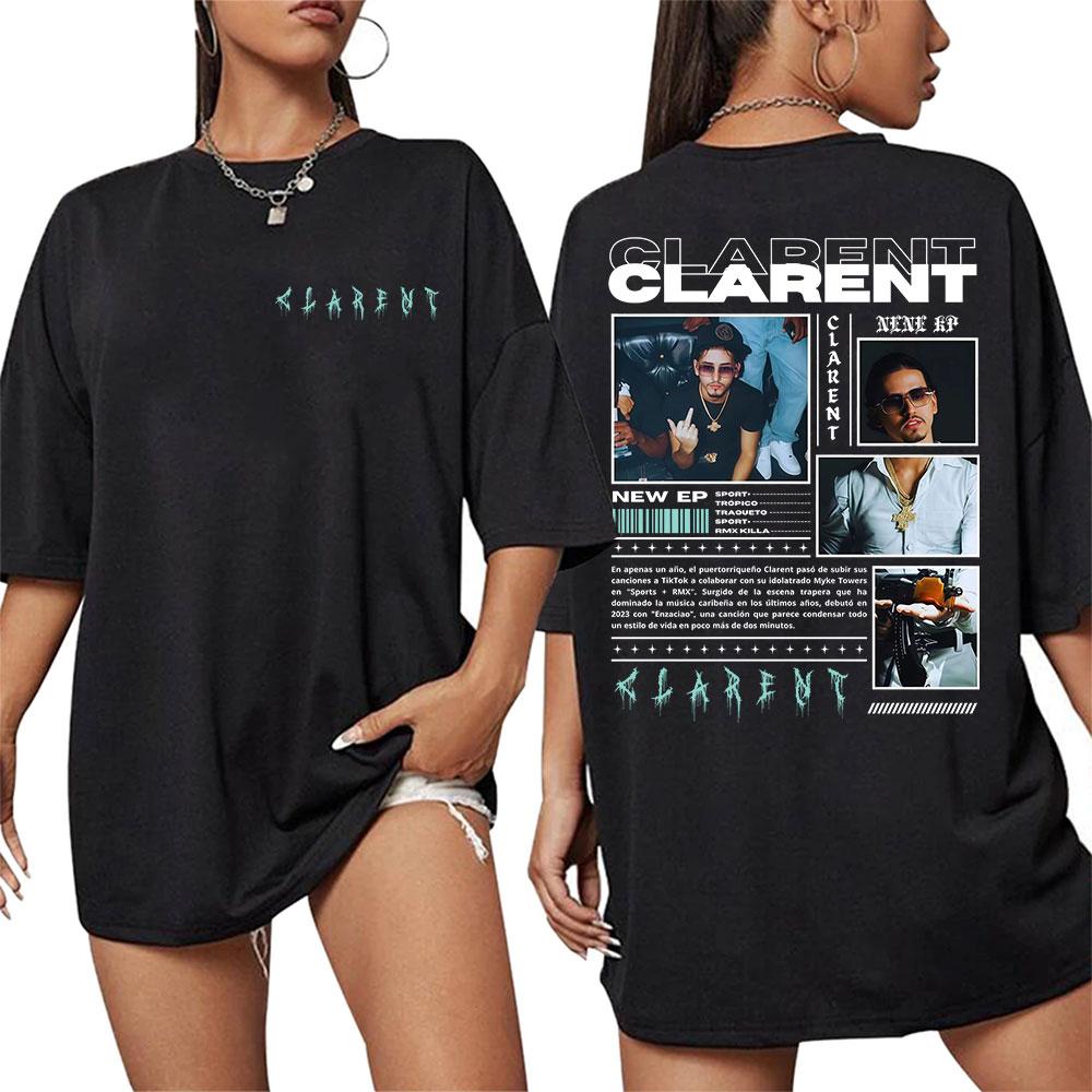 

Rapper CLARENT Album 2025 Merch TShirt Men s Clothing Hip Hop Short Sleeve T Shirts Man Fashion High Quality 100% Cotton T-sh... S разноцветный