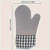 Silicone Oven Mitts - Soft, Comfortable, and Lightweight Kitchen Gloves for Easy Cleaning - Ideal for Baking and Cooking