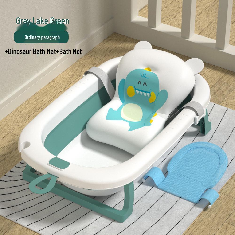 Foldable Baby Bathtub - Large, Sit or Lie for Kids, Newborn Bath Essentials for Home Use