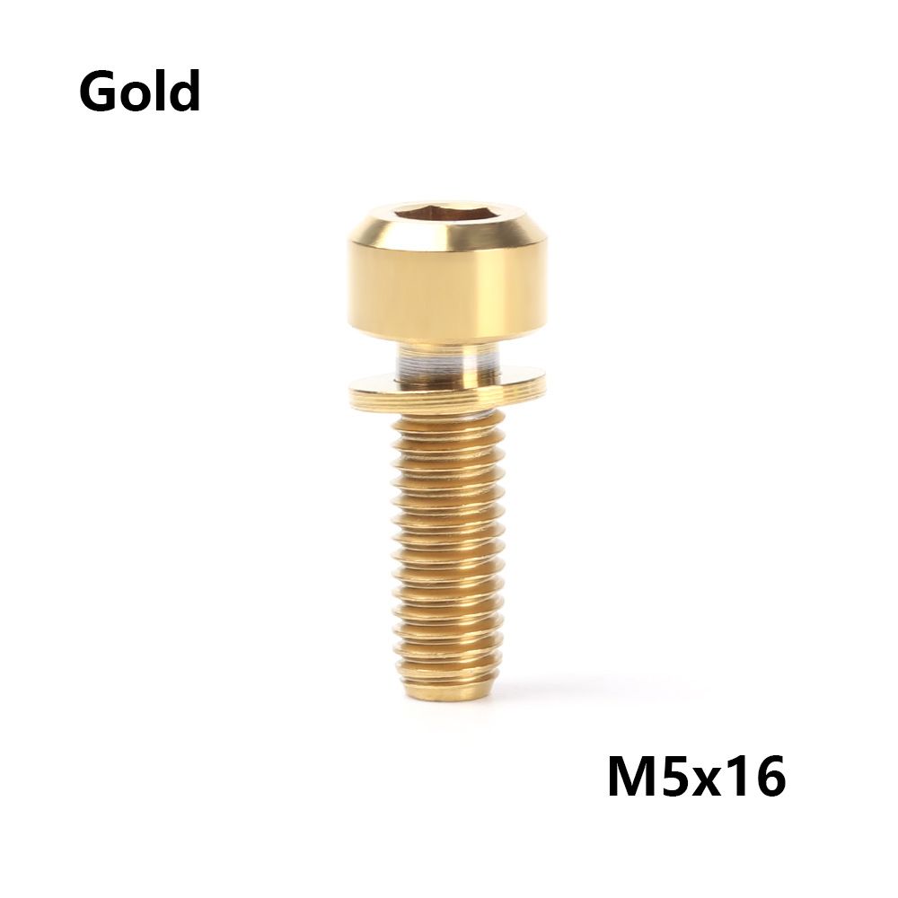 Nové titanové šrouby pro upevnění představce TC4 M5 16mm/18mm/20mm pro kolo MTB, šrouby pro představec jízdního kola, upevňovací šrouby, díly pro cyklistiku, 3 barvy