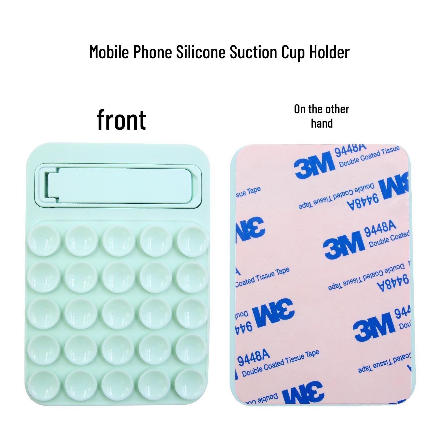 

Silicone Suction Cup Metal Phone Holder: Non-Slip, Self-Adhesive, Desktop Stand