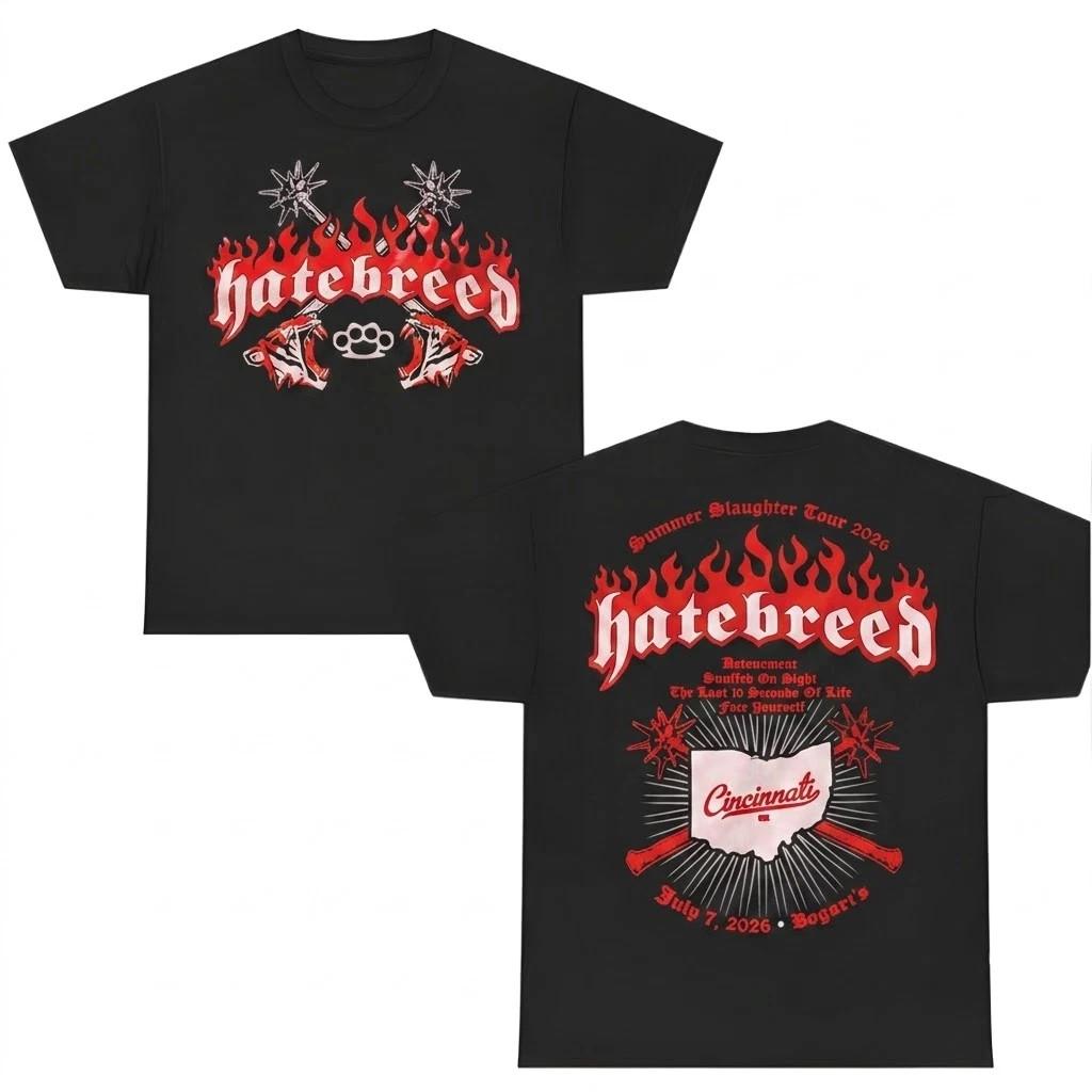 Hatebreed Cincinnati Ohio 2026 Summer Slaughter Tour T-Shirt