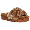 New UGG Logo Slides 'Brown' Women's 1148770-HWD