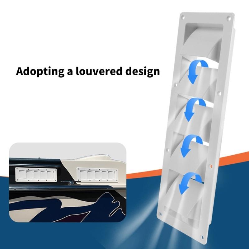 Universal Boat Ventilation System Cover Watertight Construction Ventilation Louver Case Plastic Vent Cover for Boats