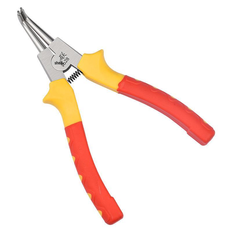 7-Inch Multifunctional Snap Ring Pliers for Internal & External Use - Professional Circlip, Retaining, Expanding, and Spring Pliers