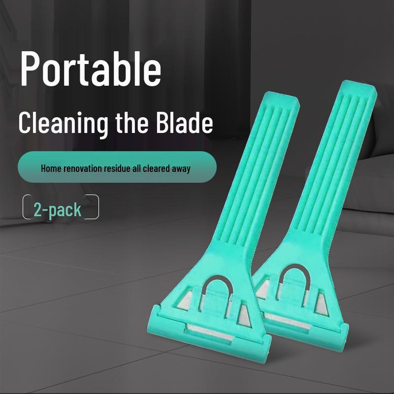 Upgraded Heavy Duty Aluminum Alloy Putty Knife with Thick Black Blade for De-gluing Floor Tiles and Kitchen Use