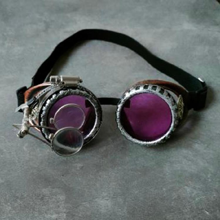 Steampunk-Brille Rave-Brille Cosplay-Brille Schweißer-Gothic-Cosplay-Brille