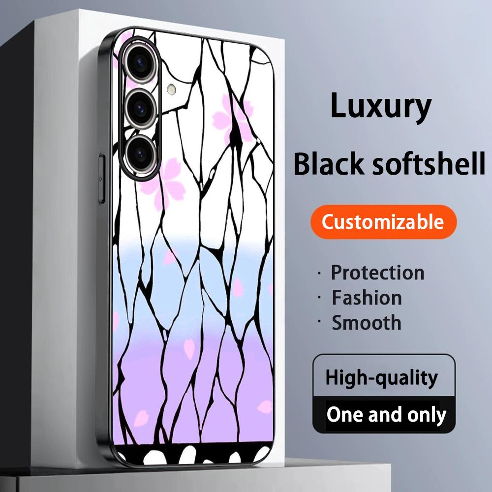 

Demon Slayer costume fashion design Phone Case For Samsung Galaxy S25 S24 S23 S22 S21 S20 Plus Ultra Note20 Soft Black Galaxy S24 Ultra