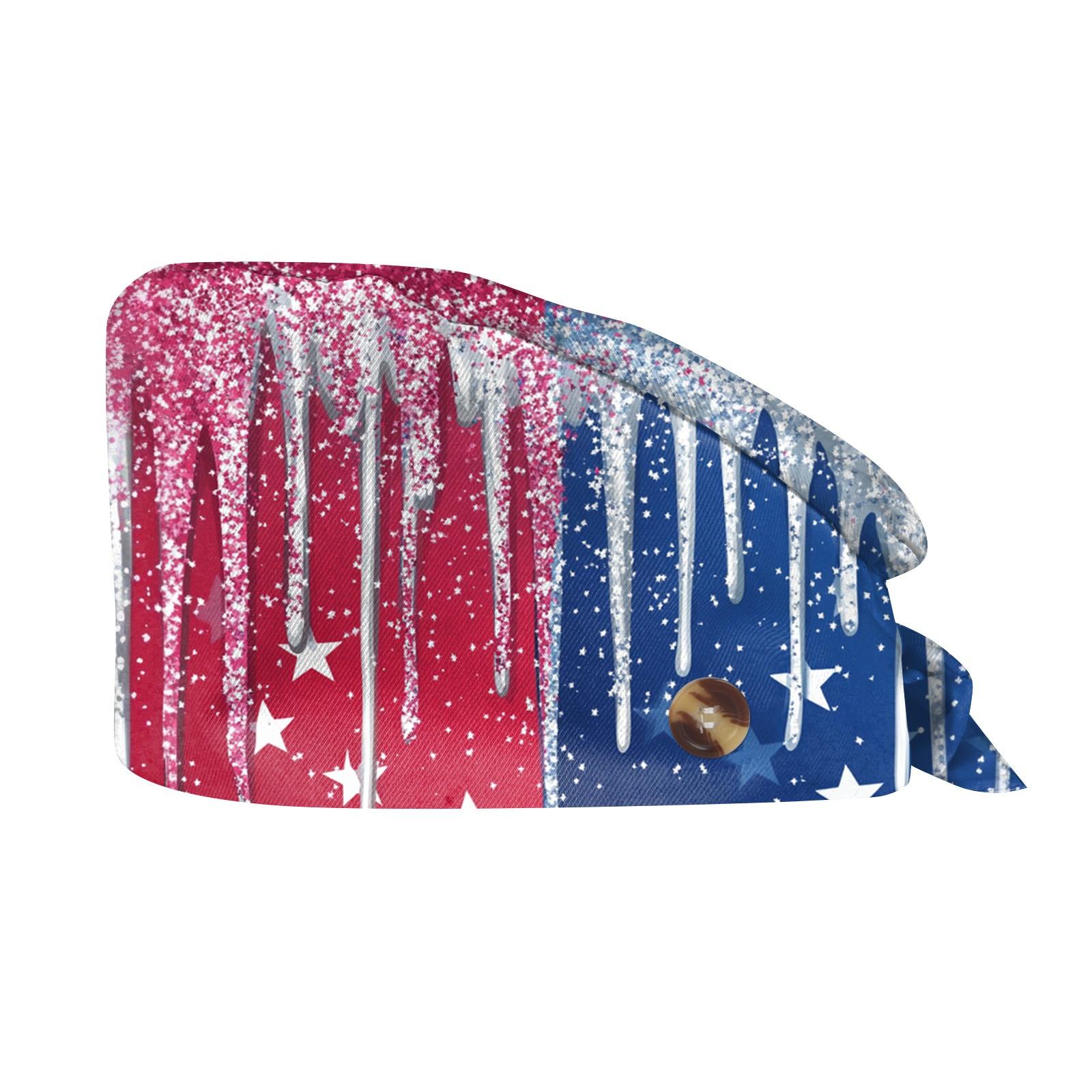 

Модная рабочая шляпа с принтом Повседневная стираемая шляпа Сумка Кепка One Size синий