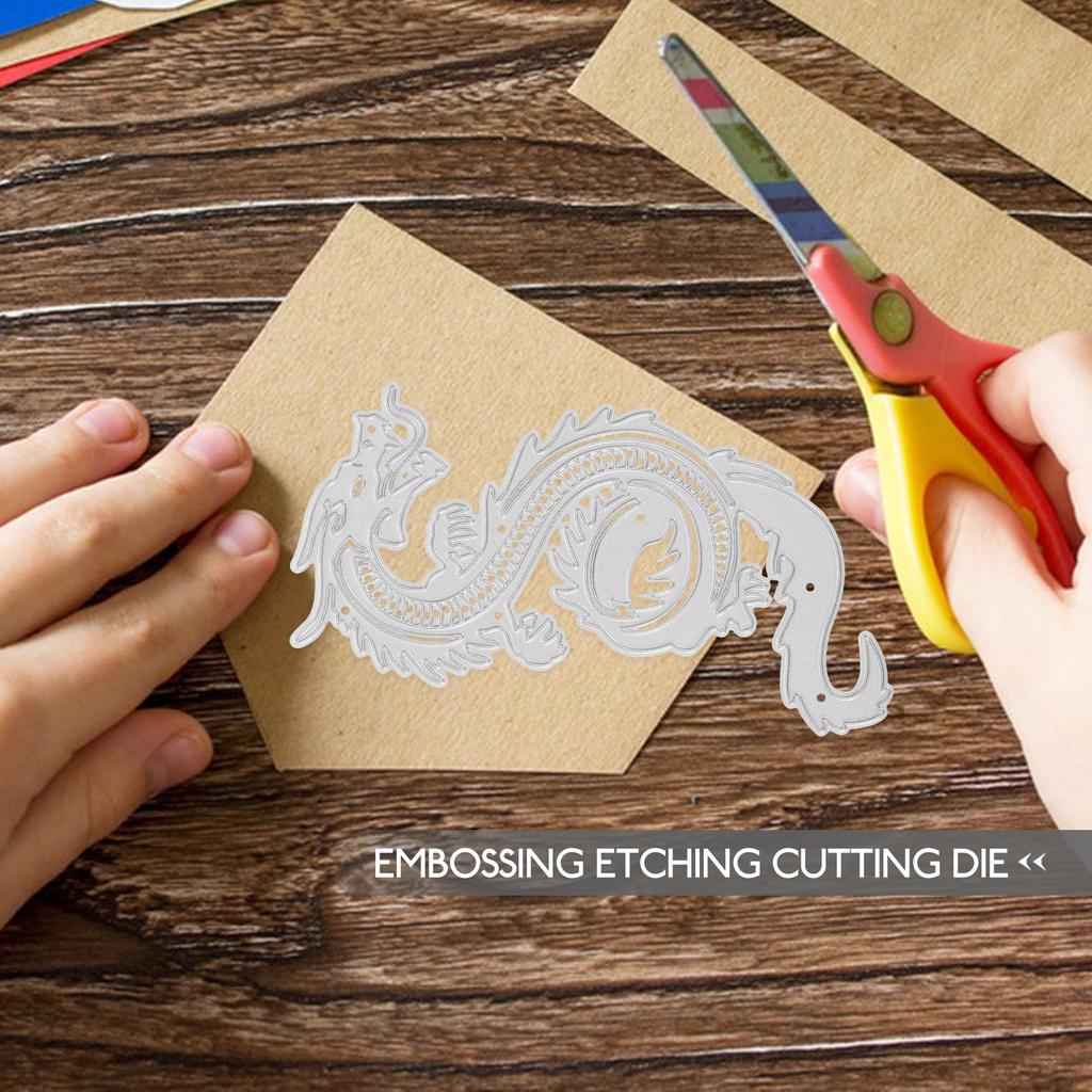 Dragon Cutting Knife Die Embossing Folders Novelty DIY for Card Making Dies High-carbon Steel Stencil Party Photo Frame