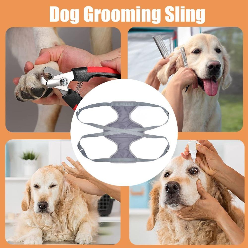 

Size M Pet Sling Anti-slip Dog Grooming Tool Convenient Pet Grooming Hammock Small Medium Pet серый