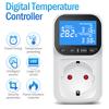 Priză pentru controler digital de temperatură Termostat cu priză UE cu senzor temporizator Sondă încălzire răcire comutator 16A iluminare din spate