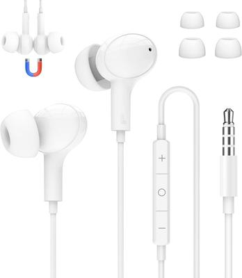 Pewesv Wired Earphones with Volume Control and 3.5mm Jack