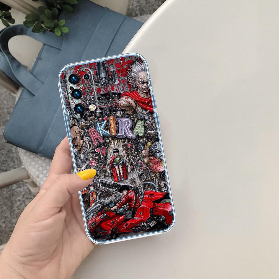 LO2 Akira Anime Weiche durchsichtige Handyhülle für Samsung Galaxy A04 A04S A14 A23 A34 A54 M23 M33 M52 M53
