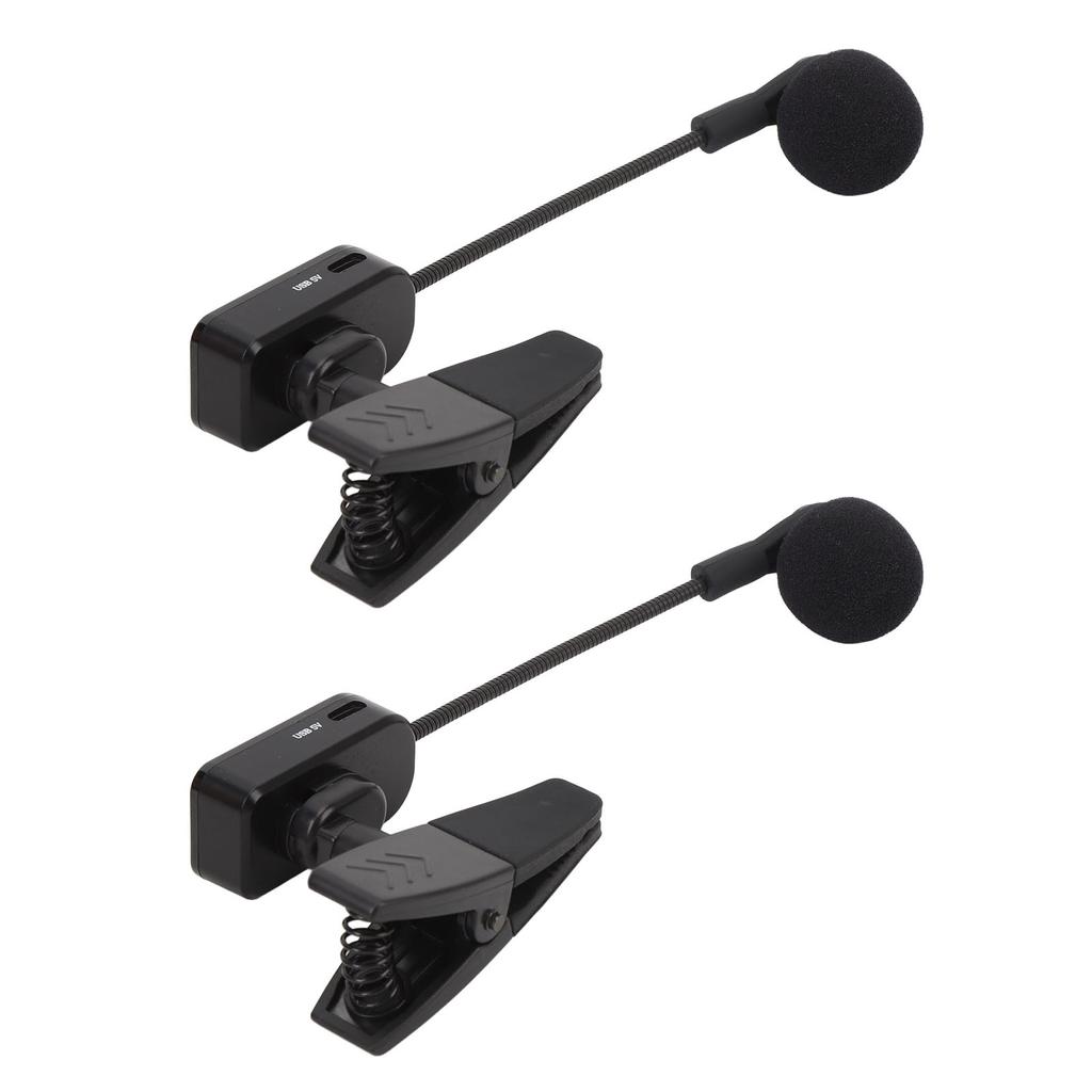 Saxophone Wireless Microphone 2.4G Clip On Sax Mic System for Stage Performance Pickup