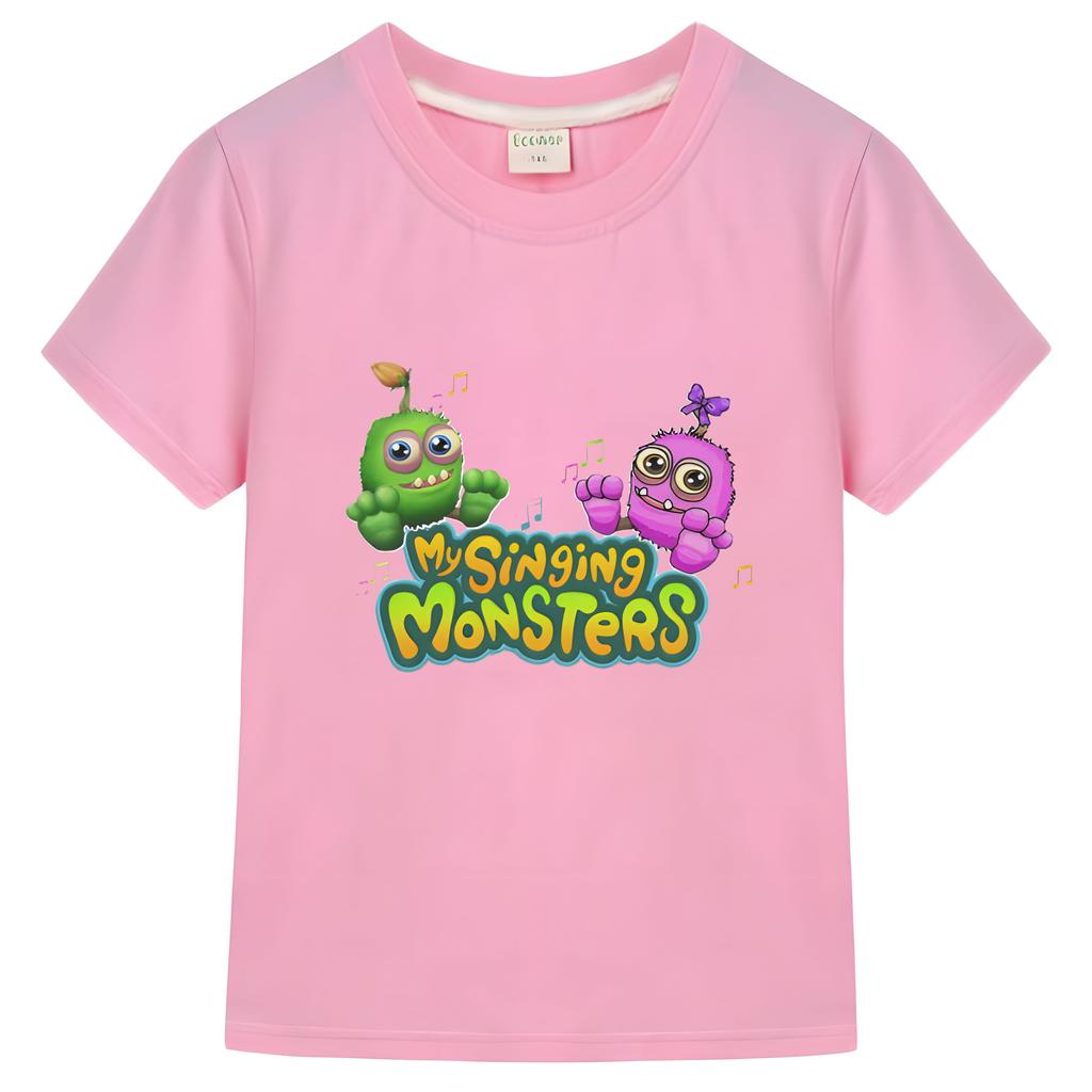 My Singing Monsters Magliette Grafiche per Bambini Magliette Cartoon Manica Corta Girocollo 100% Cotone vestiti per ragazzi ragazze