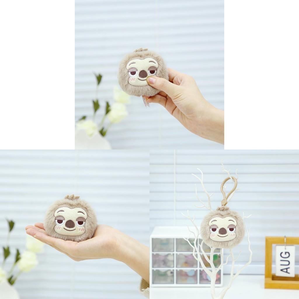 Plush Sloth Zootopia Keychain Backpack Pendant Cartoon Gift Decoration