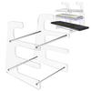 3-Tier Keyboard Stand, Acrylic Keyboard Organizer | Acrylic Storage Rack Display Stand Holder - Mechanical Computer Test Board Stand, Display Stand Ho