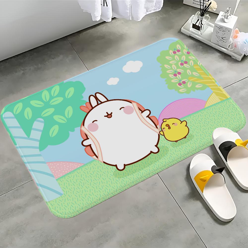 Molang Door Mat Washable Non-Slip Living Room Sofa Chairs Area Mat Kitchen Doormat Area Rug