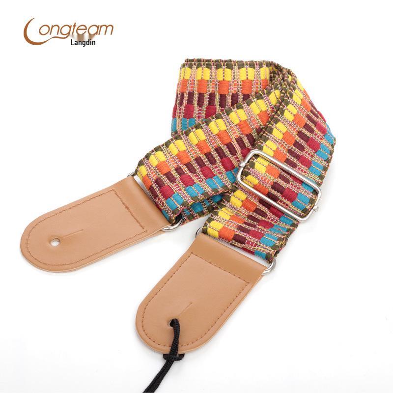 

Ethnic Style Personalized Woven Guitar Strap for Acoustic & Electric Guitars