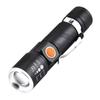 616 Aluminum Alloy USB Rechargeable LED Flashlight for Outdoor Portable Night Fishing