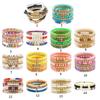 Fashion Colorful Beaded Bracelet Elastic Bracelet Soft Clay Stacking Bracelet Suitable for Casual and Party Wear