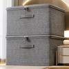 Large Capacity Lockable Storage Box with Cover Foldable Clothes Organizer With Password Lock Privacy Stackable Storage Organizer