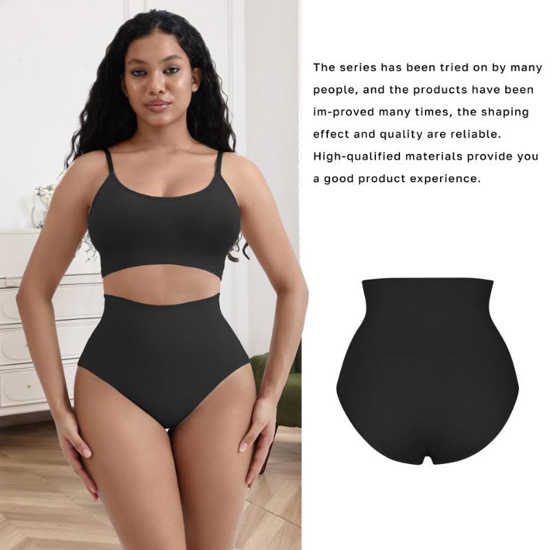 Women High Waisted Seamless Tummy Control Butt Lifting Body Shaping Briefs