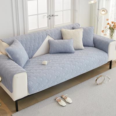 Sofa Cushion Solid Color Fabric Four-season Universal Non-slip Seat Cushion Simple Modern Non-slip Four-season Leather Sofa Cover Cover Cloth