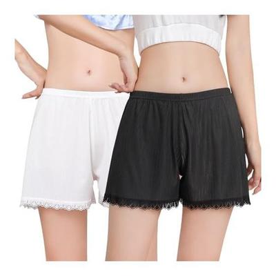 [Muxuryee] Pettipants, Women's Inner Pants, Summer Petticoat, See-through Underwear, 3/4 Length Shorts, Lace, Loungewear, Underwear, Women's Spats,