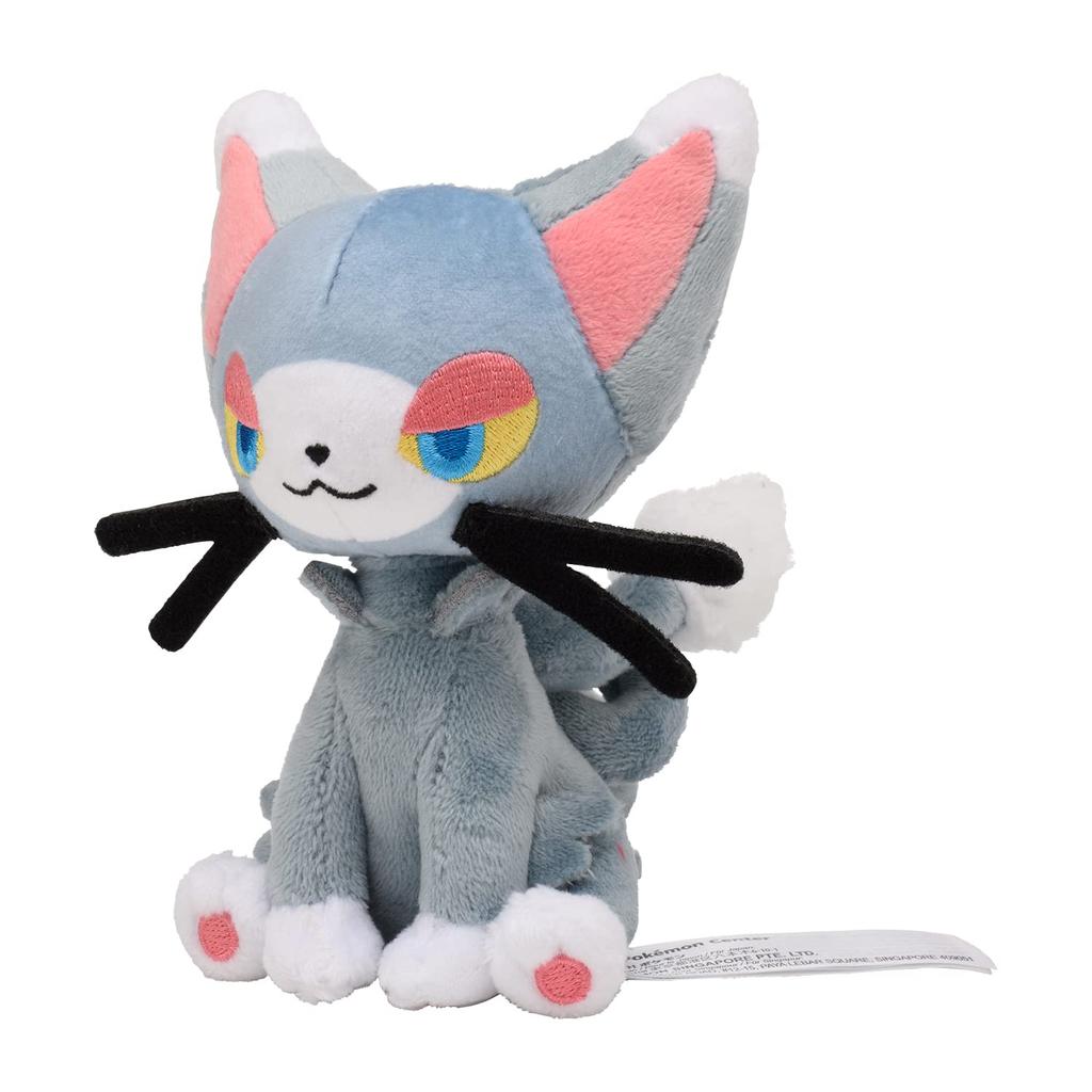 POKEMON Center Original Plush Toy Pokemon Fit Glameow X X HxWxD Cm 12.8 10.9 10.3