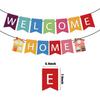 Welcome Home Banner, Colorful Paper Welcome Home Decorations