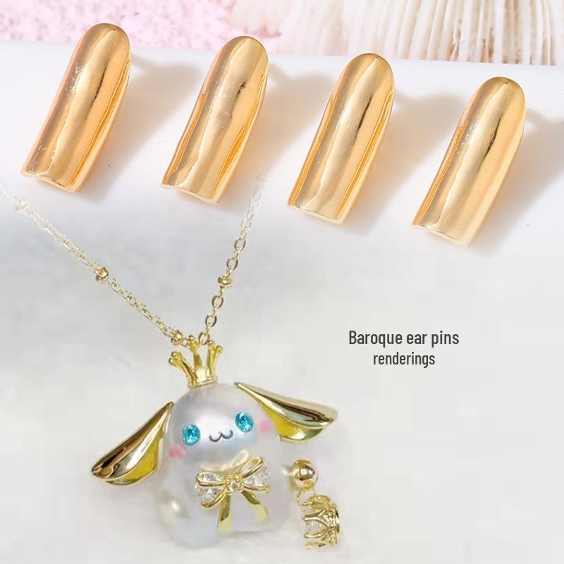 

Серьга-пусет с барочным жемчугом: Милое украшение ручной работы