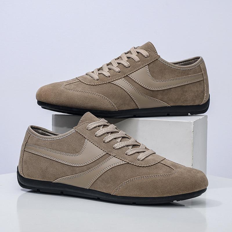 

Men s casual shoes retro breathable flat-bottomed single shoes sports lace-up men s shoes Doudou shoes 39