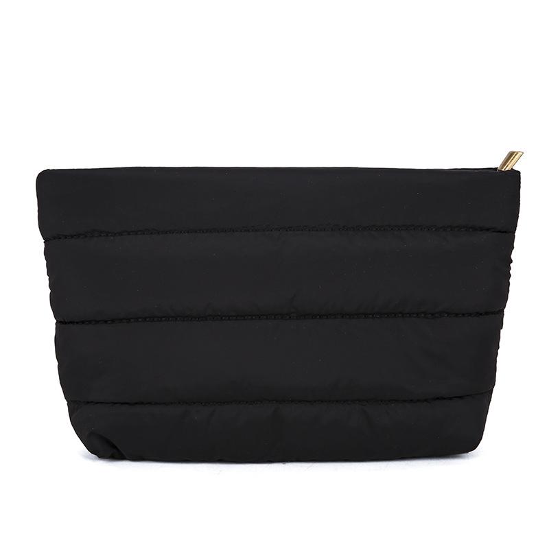 

2025 solid color simple cotton clothes small square bag new Korean version fashion casual shoulder bag foreign style commuter clutch чёрный