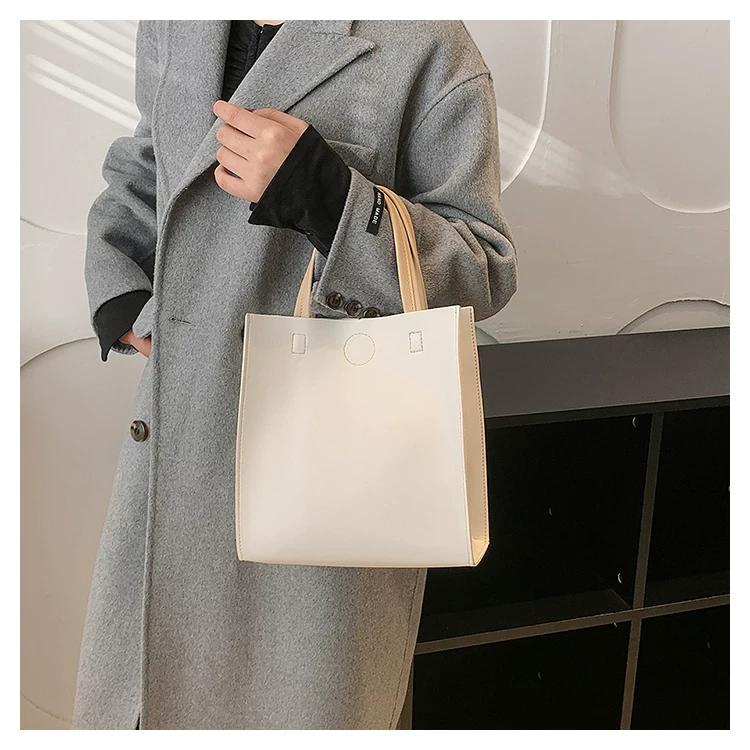 Popular women's bags, vertical bags, trendy lunch boxes, commuter bags, large-capacity portable tote bags
