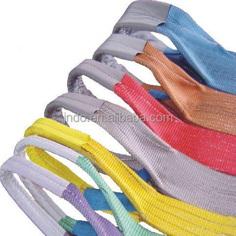 Premium High Strength 1Ton Crane Polyester Material Flat Lifting Webbing Sling for Logistics Hoisting Factory Cargo Lifting