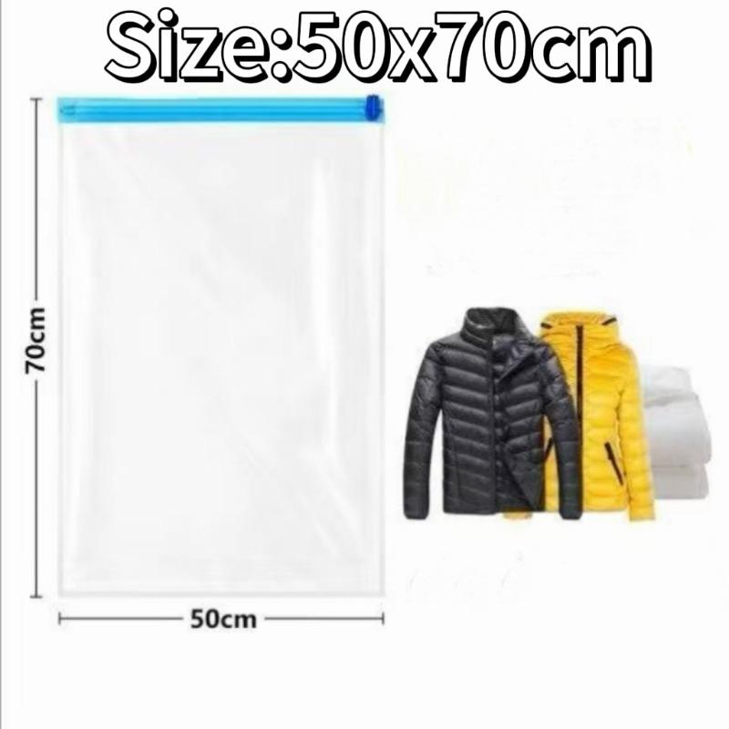 1-15pcs Hand Rolling Compression Vacuum Bag for Clothes Foldable Compressed Bag Storage Bag Travel Space Saving Seal Bags