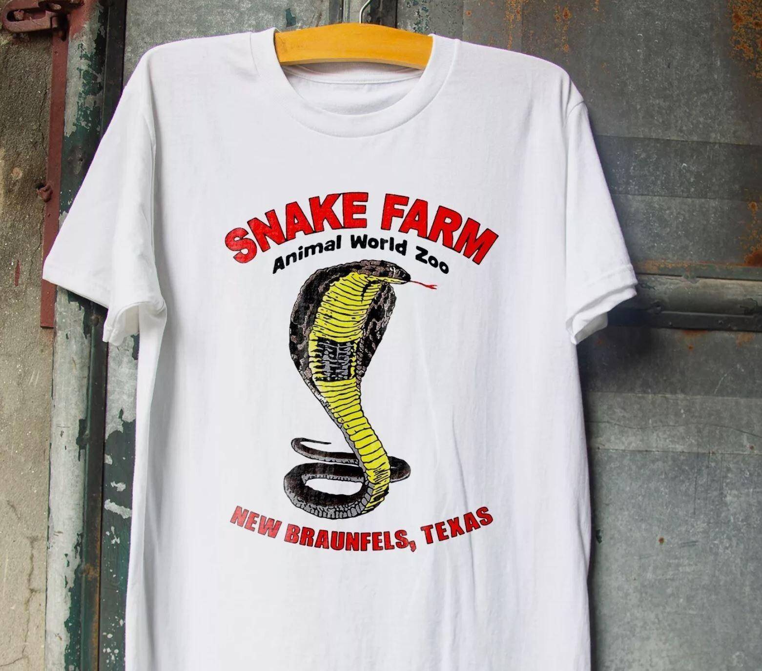 Snake Farm Shirt Animal World Unisex WhiteT-shirt S-5XL XL