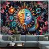 Bohemian Flower Celestial Mysterious Aesthetics Tapestry Bedroom Meditation Room Wall Decoration Wall Hanging