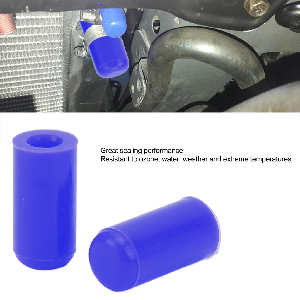 10 Pcs 6mm Vacuum Hose Silicone Wear Resistance Flexible Waterproof Auto Tubing Cover End Plug