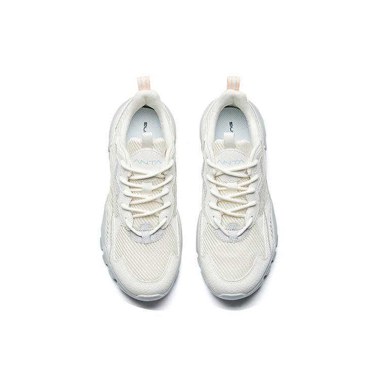 Anta Training Series Shock Absorbing Non-Slip Breathable Low-Top Training Shoes Women Sneakers White 922027022-1
