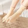 Plush Velvet Thicken Split Toe Socks Two Toe Mid-Calf Socks Winter Thermal Socks Floor Socks Japanese Tabi Socks Clogs Socks