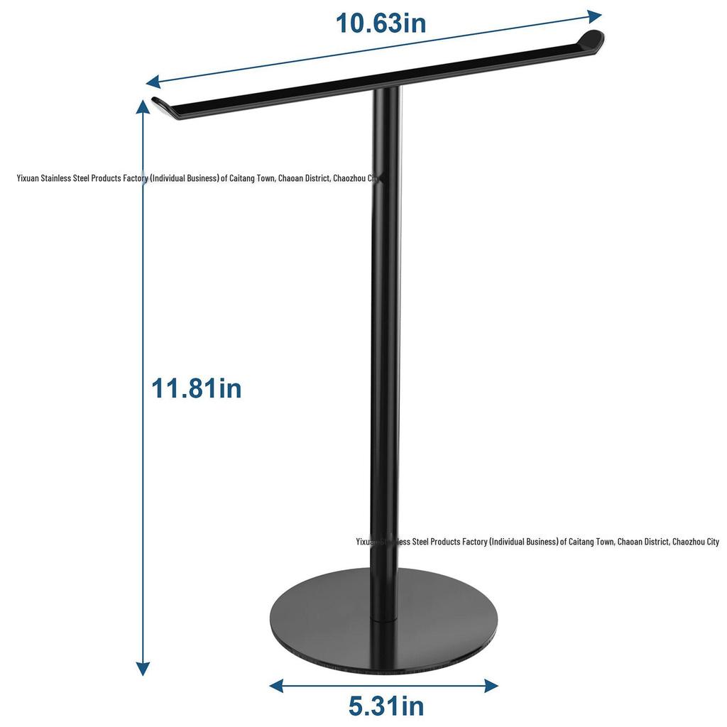 Space-Saving Vertical Towel Rack for Bathroom or Kitchen Countertop Storage