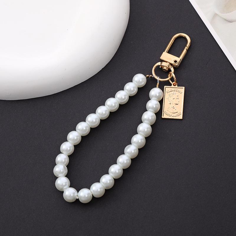 Schicke Perlenblumen-Anhänger Handyhülle & Handtaschenanhänger für Damen